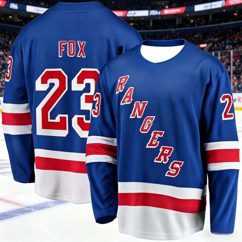 2026 Nuovo Completo da Allenamento per Hockey su Ghiaccio da Uomo Stile Americano - Stampa 3D Raptor - Traspirante, Assorbe l'Umidità, Manica Lunga per Bambini