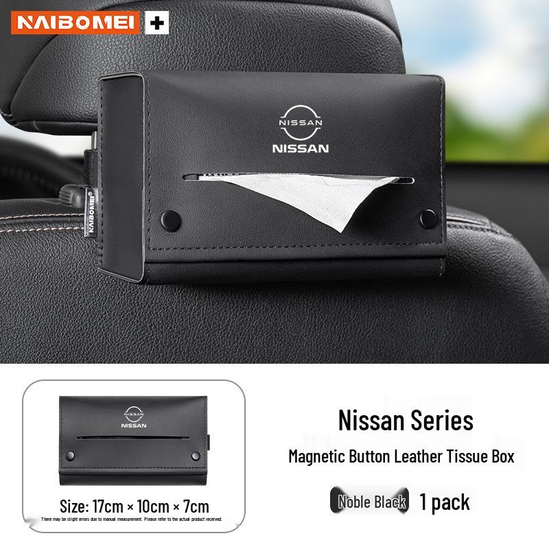 Nissan Car Tissue Box: Compatible with X-Trail, Sylphy, Qashqai, Teana, Tiida, and Livina Armrests