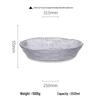 Dunzhu Transparent Diamond Glass Dinner Plate