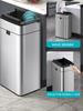 Smart Sensor Prullenbak Roestvrijstalen Automatische Afvalbak Voor Badkamer Keuken Smart Bucket Afvalbak 30L 40L 50L 60L Afvalbak