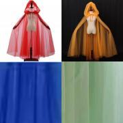 Nieuwe Mesh Mantel Halloween Cape Met Capuchon Voor Unisex Cosplay En Kostuumfeesten