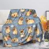 Flaneldecke Niedliches Tier Mops Hund Weich Warm Herbst Sofa Fleece Überwurf s für Bett Couch King Size Leicht