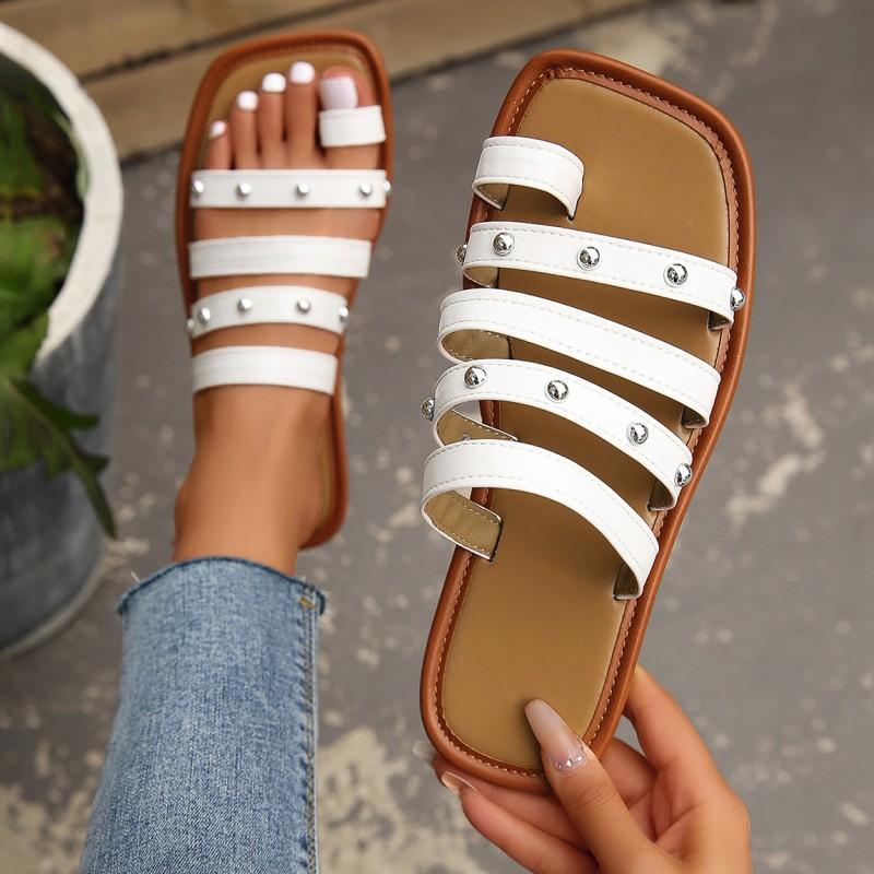 Women Flats Clip-toe Flip Flops Slippers Beach Shoes Casual Sandals Summer Fashion Walking Femme Shoes Slingback Slides