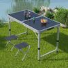 Portable Multifunctional Aluminum Folding Table for Dining and Outdoor Use