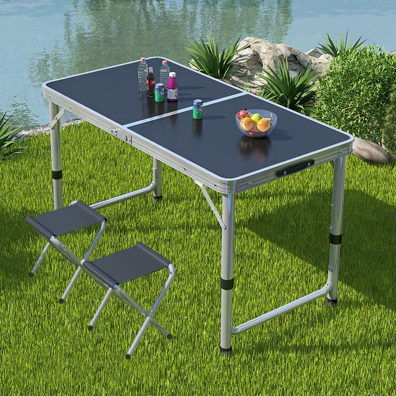 Portable Multifunctional Aluminum Folding Table for Dining and Outdoor Use