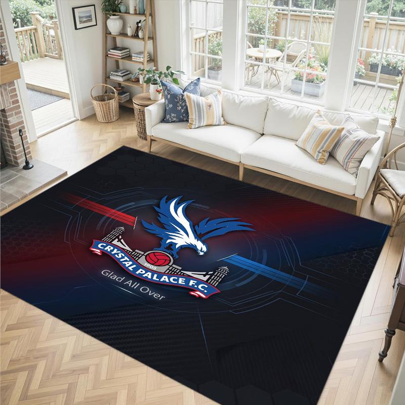 Crystal Palace Design Crystal Velvet Carpet Cozy Non?Slip Printed Rug For Bedroom Living Room Entrance