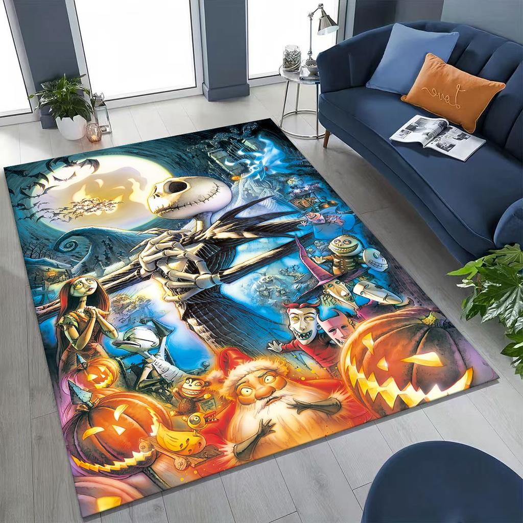 2026 Nieuw The Nightmare Before Christmas Jack Cartoo Vloerkleed voor Slaapkamer Woonkamer Bank Huis Deurmat Decoratie, Kind Non-slip Vloermat