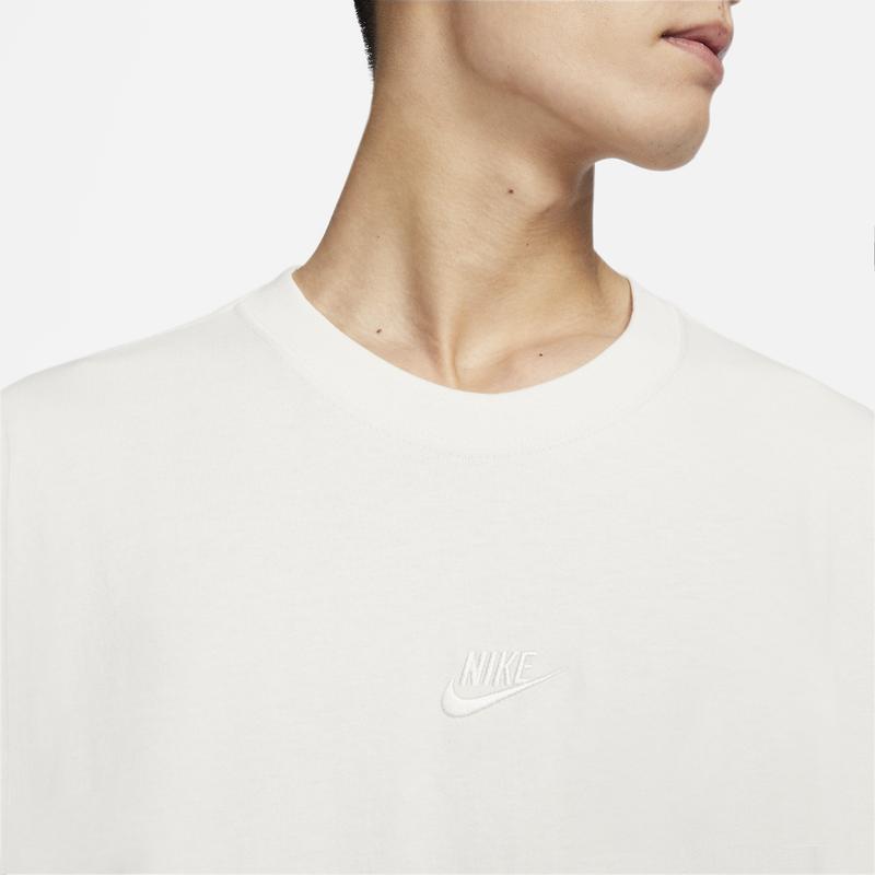 Nike Športové tričko s logom, voľný strih, okrúhly výstrih, pánske, Phantom White FB9767-030