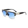 Lunettes de soleil Steampunk à double pont pour hommes, nouvelles lunettes rétro à grande monture résistantes aux UV, lunettes de protection solaires pour la conduite en extérieur