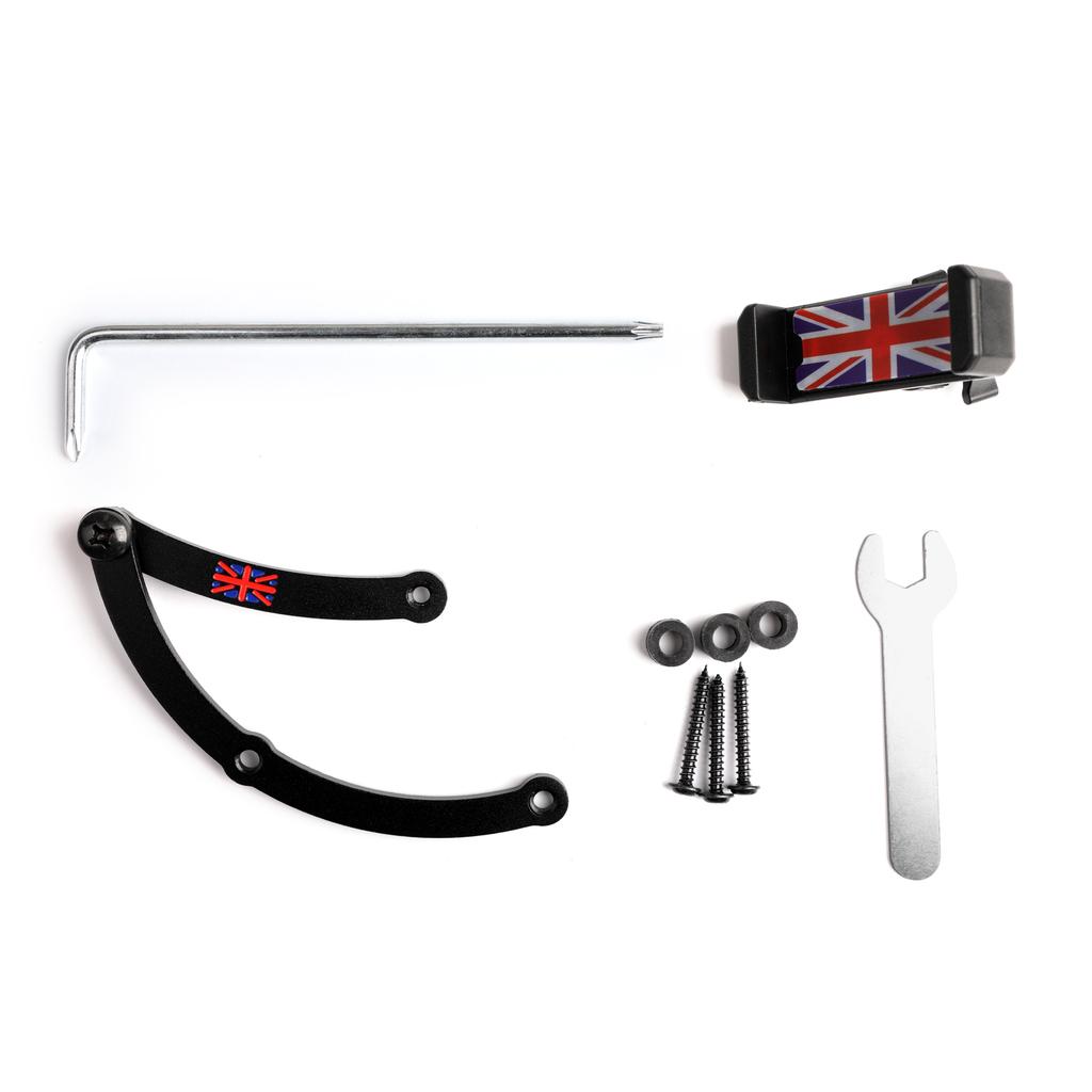 Union Jack Car Cell Phone Mount Folding Holder For Mini Cooper R55/56/57/60/61 B