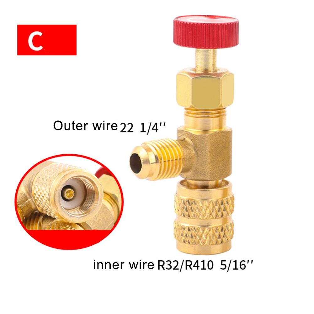 Connettore Aria Condizionata Adattatore Fluoruro Valvola di Sicurezza