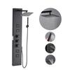VEVOR Shower Panel Tower System with Rainfall Shower Head, 49 In Brushed Stainless Steel Shower Column, 4-Function Faucet