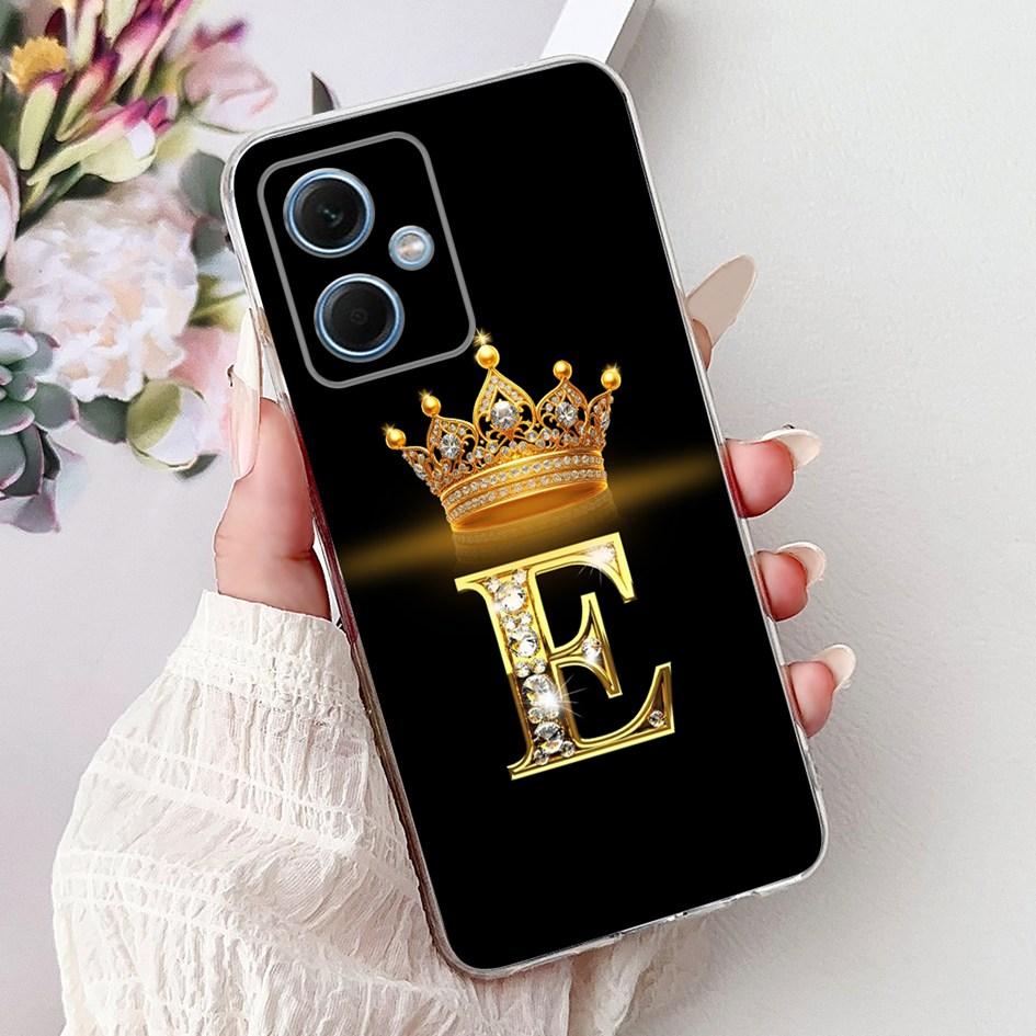 For Xiaomi Redmi Note 12 5G Case Lovely Crown Letters Transparent Silicone Soft Slim Cover For Redmi Note 12 Pro Plus Phone Bags