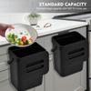Space-Saving Quiet-Close Trash Can - 3L, Eco-Friendly Sealed Bin For Kitchen & Office, No Electricity Needed