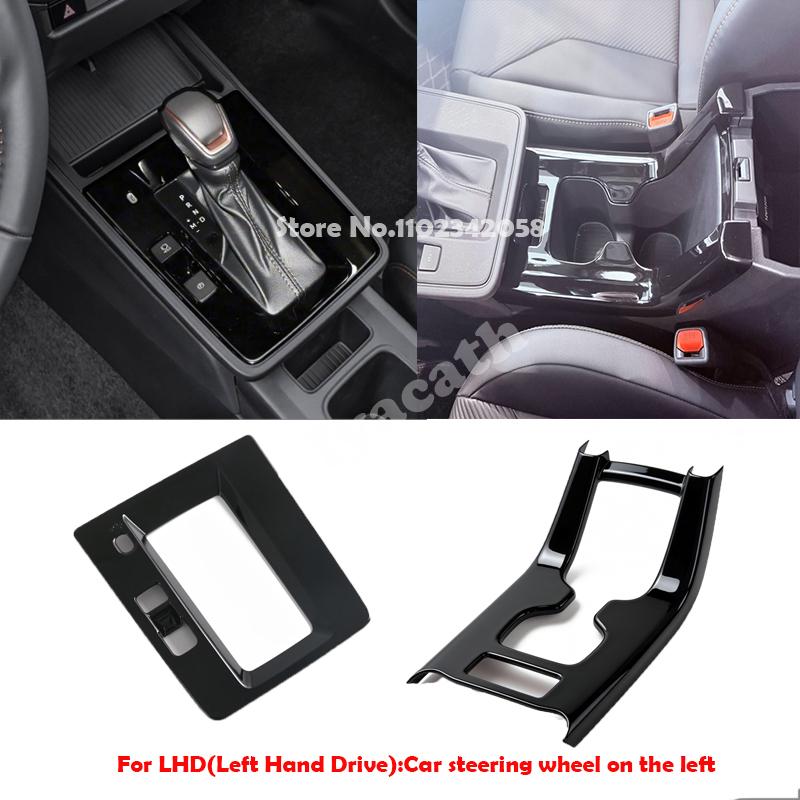 LHD RHD For Toyota Corolla Cross 2025 2026 ABS Black Interior Center Control Gear Front Storage Box Water Cup Holder Cover Trim