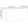 Plant Pot Silver 62x30x29 Cm Stainless Steel