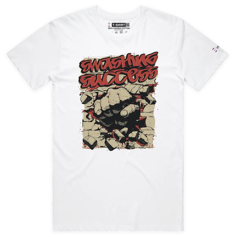 VOICEART Bare Knuckle Through the Wall Motivational T-shirt with Premium Graphic