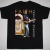 George Michael Faith Black T Shirt Full Size S To 5XL