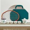 Mutton Fat Jade Ceramic Gongfu Tea Set