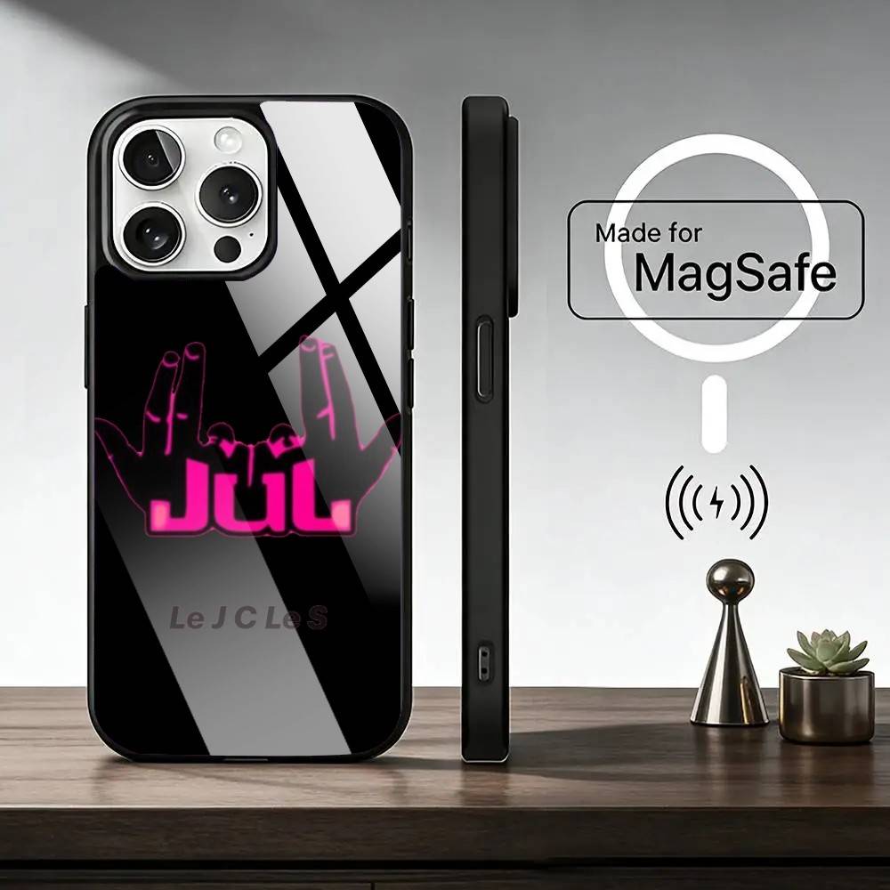 R-Rapper JuL C'est Pas Des Phone Case For iPhone17,16,15,14,13,12,11 Plus,Pro Magnetic with Magsafe Wireless Charging