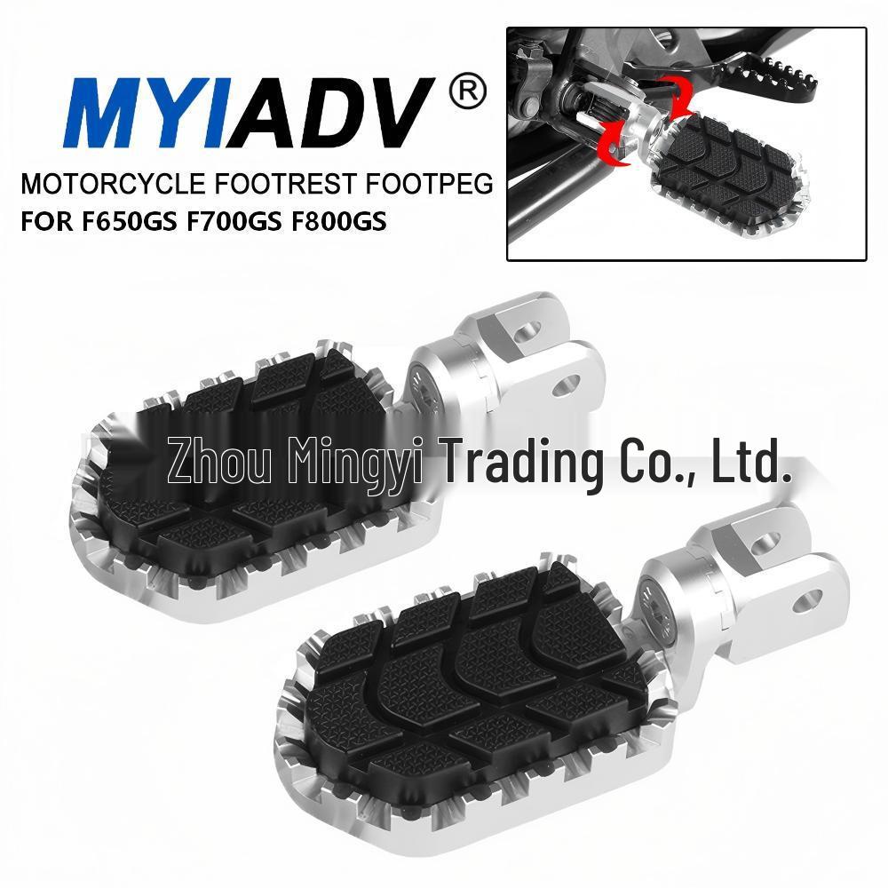 Enhanced Front Foot Pegs for BMW F650GS, F750GS, F850GS - Aluminum Alloy