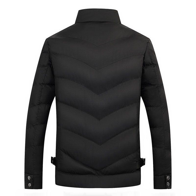 Modne Nowe Męskie Ciepłe Okrycia Wierzchnie Zimowe Grubsze Płaszcze Kurtki Dopasowane Okrycia Z Tkaniny Najwyższej Jakości