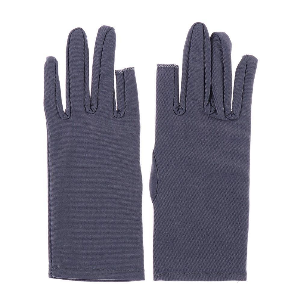 Stretch Sports/Biking Driving Gloves Thin Spandex Gloves Two Finger Touch screen Summer Mittens