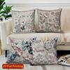 2D Floral Embroidered Cushion Covers For Home Decor Pattern Cushion Cover Suitable For Sofa Bedroom Car Pillow Cover