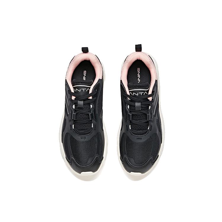 Anta Running Collection Low Top Running Shoes Women's Black Pink White 12945567-1