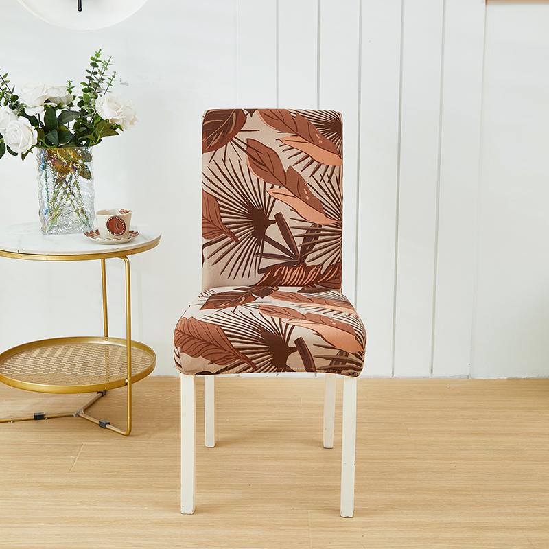 New Floral Decoration Stretch Covers Chair Cover For Dining Room Office Banquet Chair Protector Elastic Material Armchair Cover