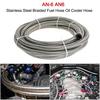 AN-6 AN6 Stainless Steel Braided Fuel Hose Oil Cooler Hose 3M