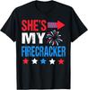 She's My Firecracker Matching 4th of July Shirts for Couples T-Shirt