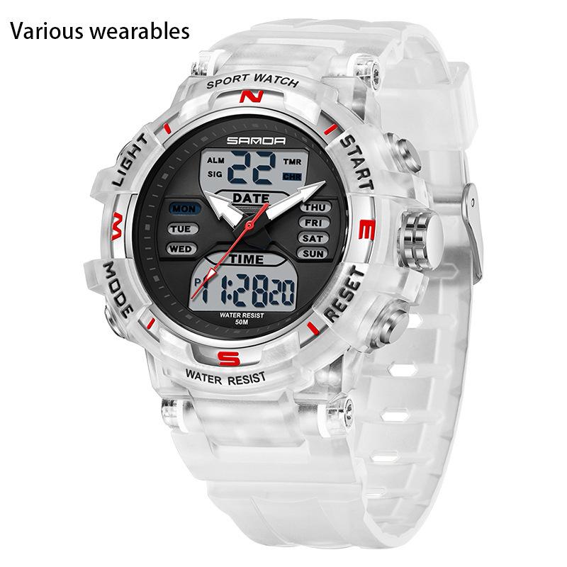 Teen Student Couple Glow-in-the-dark Electronic Sports Fashion Multi-functional Watch