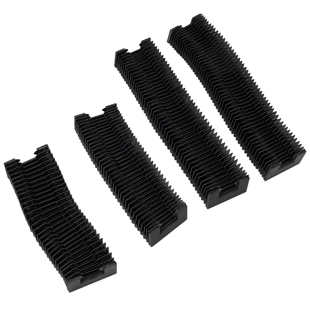 Bellows Linear Dust Cloth Black CNC Dust Cover Cloth Stretched Guide Rail HGR20