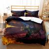 Cartoon Dragon King Queen Duvet Cover Kids Boys Animal Bedding Set Lovely Magical Creature Quilt Cover Polyester Comforter Cover