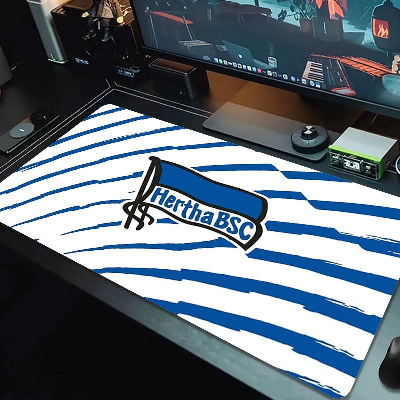 Hertha BSC Large Size Mouse Pad Large Gaming Table Cushion Non-slip Laptop Tablet Big Mousepad XXL Mat Mini PC Playmat With Lock Edge