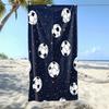 1pc Soccer Pattern Beach Towel Microfiber Ultra Absorbent Lightweight Quick Dry Towel for Beach Travel Camping Summer Gift