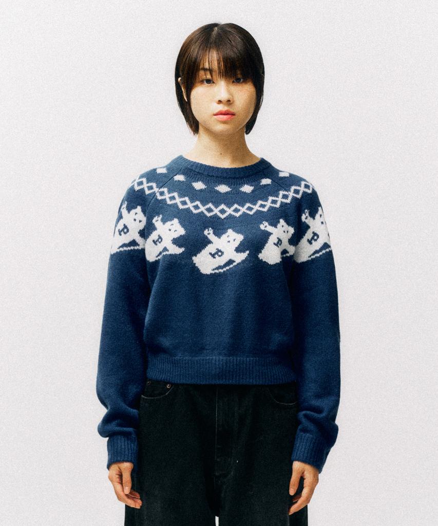PHYSICAL DEPARTMENT Yoga Bear Nordic Knit_Black