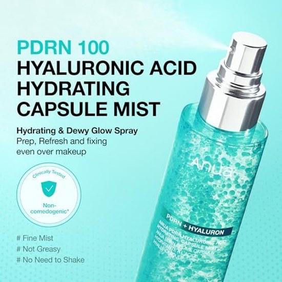 ANUA PDRN Hyaluronic Acid Hydrating Mist 100ml Toner Moisturizing Moisture Hydration Skin Texture Inner Dry Combination Capsule Skincare