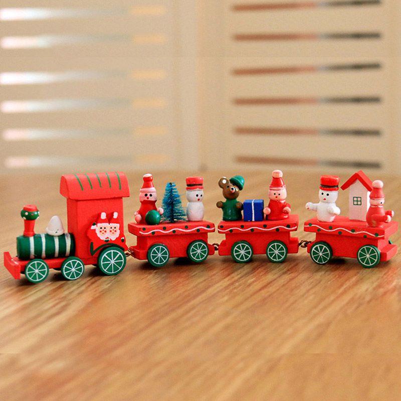 Bezaubernder Weihnachts-Holzzug-Schmuck für Kinder Weihnachtsbaumschmuck Freude