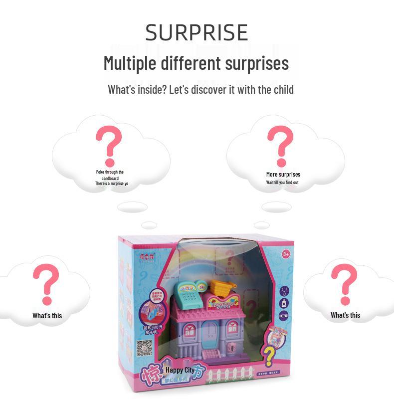 Children's Magic Surprise Box: Princess Dollhouse & Role-Playing Set for Girls Ages 6-13
