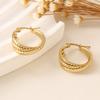 European and American High-end Stainless Steel Earrings, Simple and Versatile, Personalized Earrings, Fashion Temperament