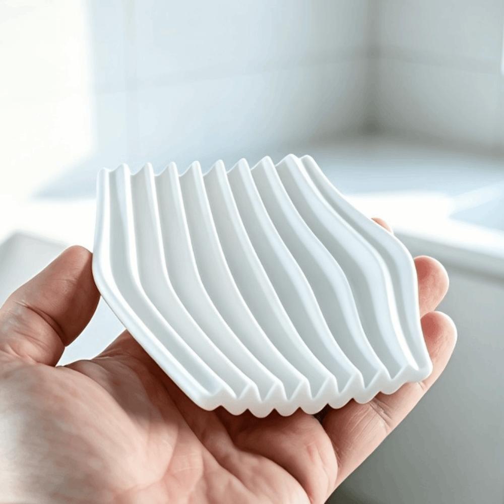 Modern Style Wavy Soap Dish 3D Printed Soap Holder Soap Organizer Soap Dish  Kitchen