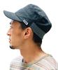 LINEN COOL RIB WORK CAP Linen Cool Rib Work Cap Hat Linen Long Brim Lightweight Small Size Outdoor Casual Plain Spring Summer M Circumference Black