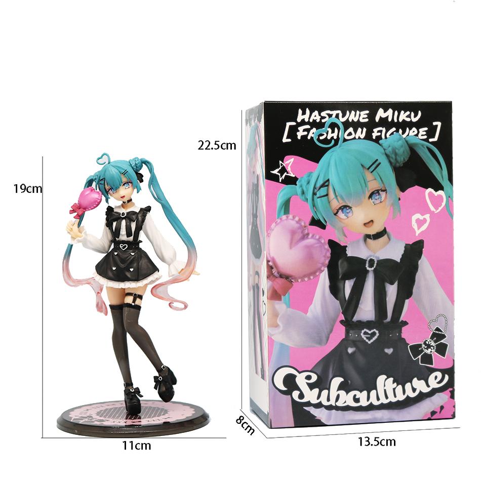 Neues Anime Hatsune Miku Kwaii Stil Kawaii Anime Figur Spielzeug PVC Modell Sammlermodell Puppe Desktop Dekoration Kindergeburtstagsgeschenk