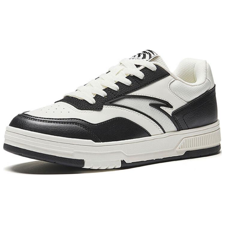 Anta Baichuan Classic Versatile Non-Slip Wear-Resistant Low-Top Skate Shoes Women Sneakers Black White 122528012-2