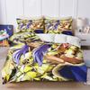 3D Print Saint Seiya Bedding Sets 2-3PCS Comforter Quilt Duvet Cover Pillowcase Cartoon Anime Bedroom Decor