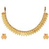 Jewellery Set Gold Plated Laxmi Temple Coin Necklace Set With Earrings Jewellery For Women & Girls