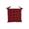 Quilted Chair Pad 40x40x5 Cm ALIX Red, by Soleil D'ocre