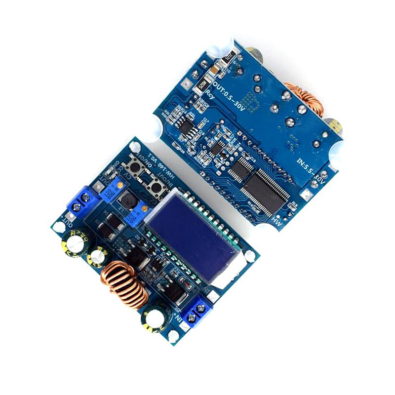 35W DC 5,5-30V auf 0,5-30V Digitales LCD-Display Automatischer Step-Up-Down Buck-Boost-Wandler Netzteilmodul Einstellbare Platine